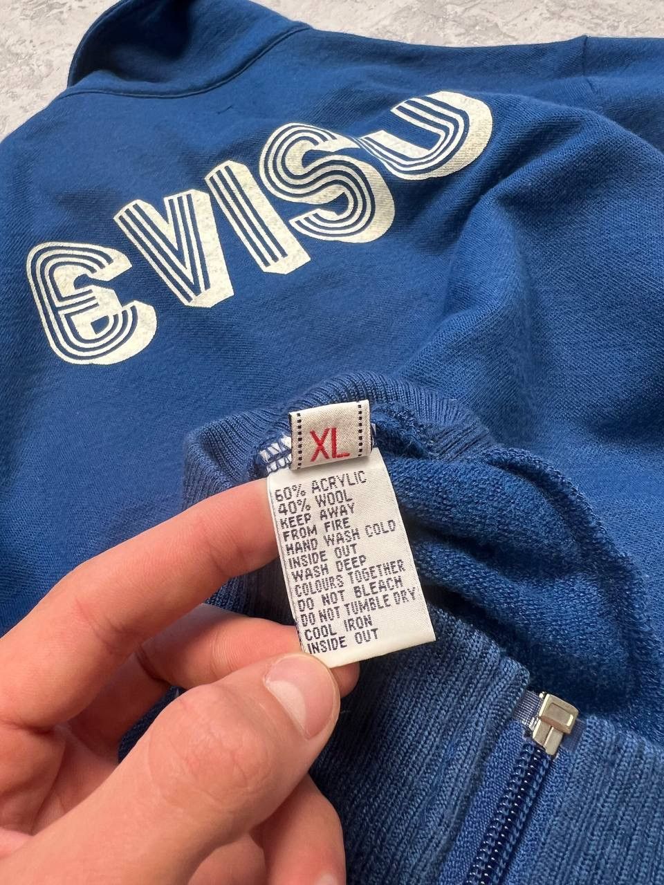 Evisu Vintage Evisu Zip Sweater Big Logo Size US XL / EU 56 / 4 - 12 Thumbnail