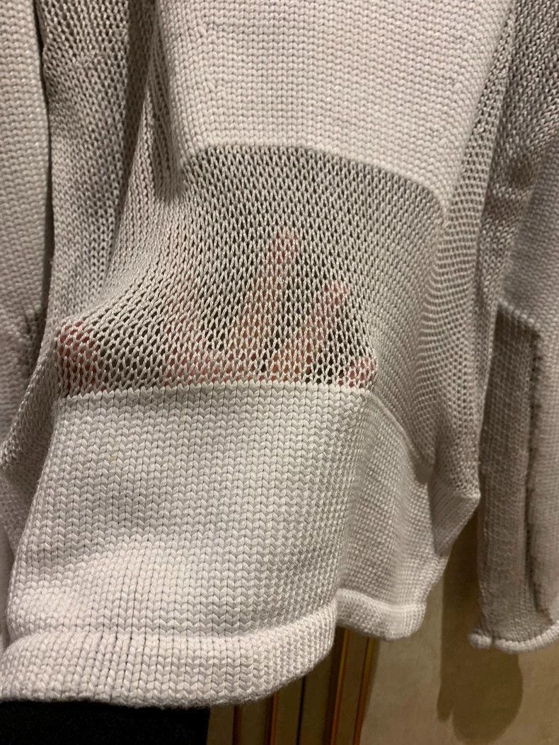 Helmut Lang HELMUT LANG Light grey knit top Size S / US 4 / IT 40 - 5 Thumbnail
