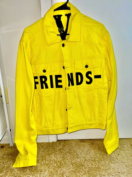 Vlone jean shop jacket yellow