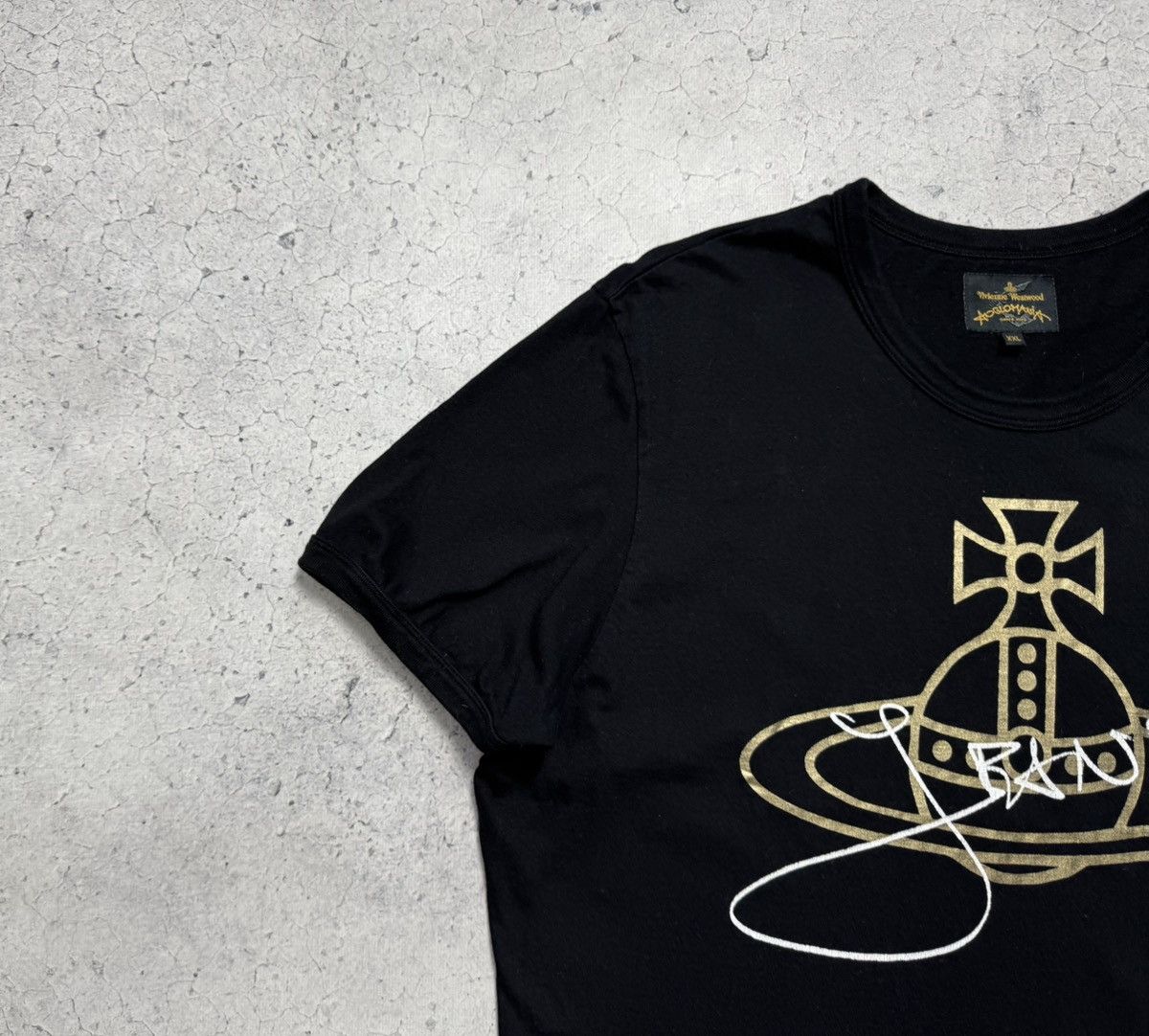 Vivienne Westwood Vivienne Westwood Anglomania Luxury Vintage T-Shirt Big Logo Size US XL / EU 56 / 4 - 4 Thumbnail