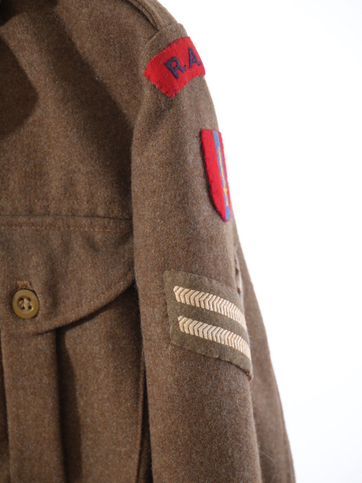 Vintage British Army Battledress Blouse 1949 Pattern 1955 Wool sz 9 Size US S / EU 44-46 / 1 - 3 Thumbnail