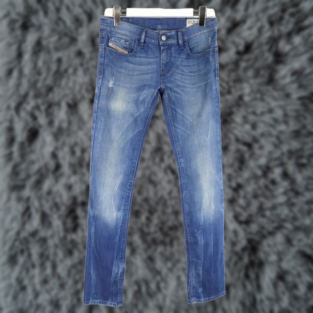 Diesel DIESEL Livy Stretch 008C2 Jeans Women's W28/L30 Slim Blue Faded Studded Slim Fit Jeans Women L/28 Size 28" / US 6 / IT 42 - 1 Thumbnail