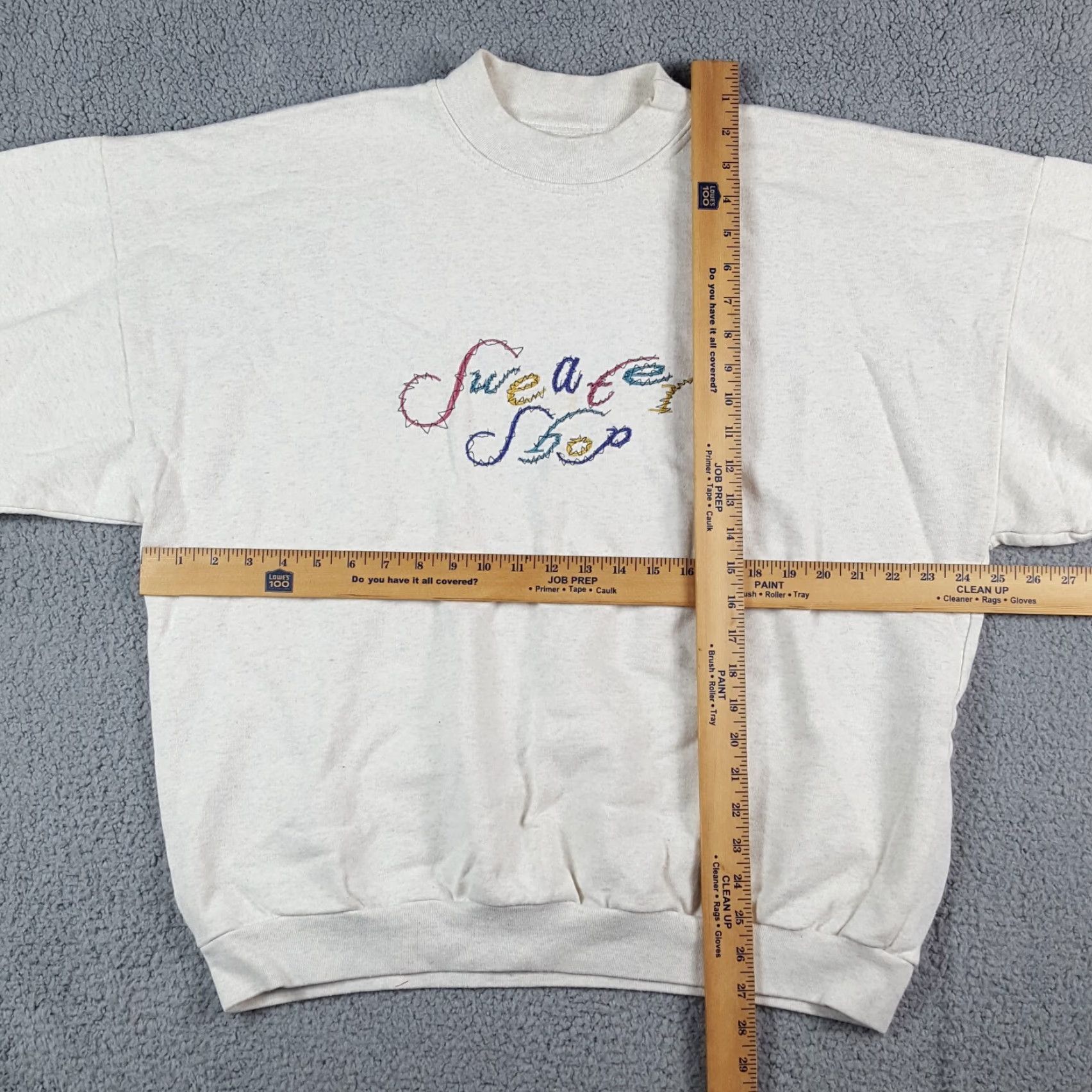 Fruit Of The Loom VINTAGE Fruit of the Loom Gray Fleece Pullover Crewneck Sweatshirt XL 90s Embroidered Unisex Adults Size US XL / EU 56 / 4 - 6 Thumbnail