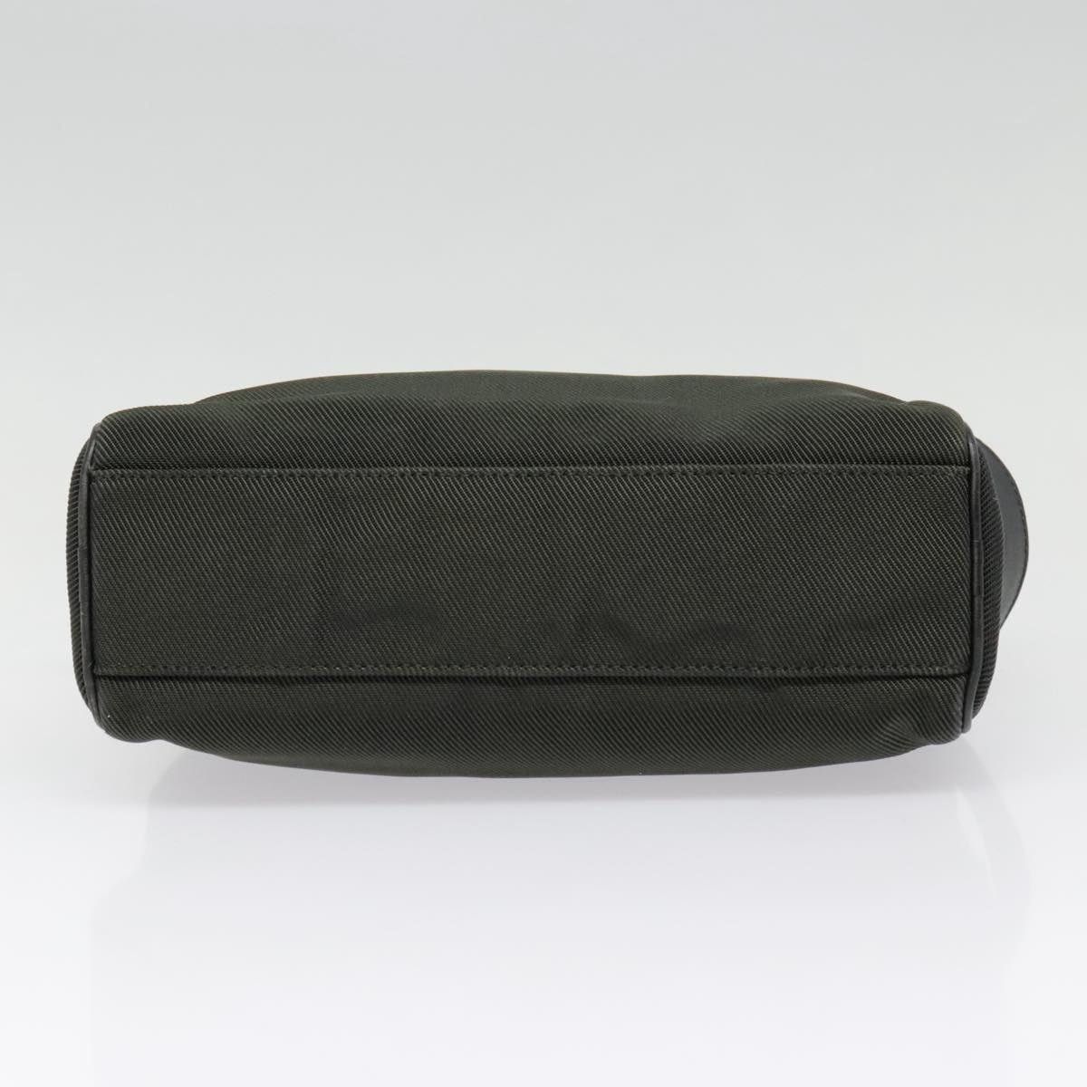 Salvatore Ferragamo Salvatore Ferragamo Clutch Bag Canvas Khaki Silver Size ONE SIZE - 7 Thumbnail