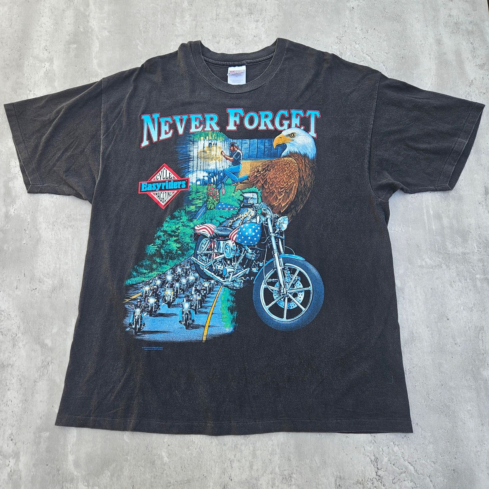 Vintage 90's Easyriders Magazine Hollywood T Shirt XXL