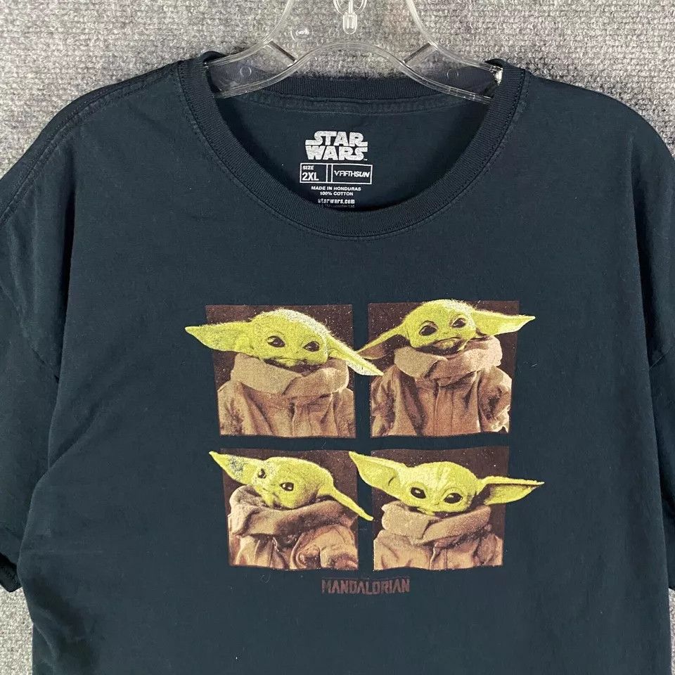 Star Wars Disney Stars Wars Shirt Men's 2XL Baby Yoda Casual Crew Neck Size US XXL / EU 58 / 5 - 2 Thumbnail