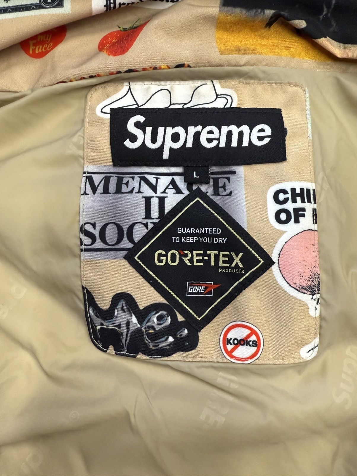 Goretex × Supreme SUPREME GOR-TEX STICKER JACKET Size US L / EU 52-54 / 3 - 5 Thumbnail