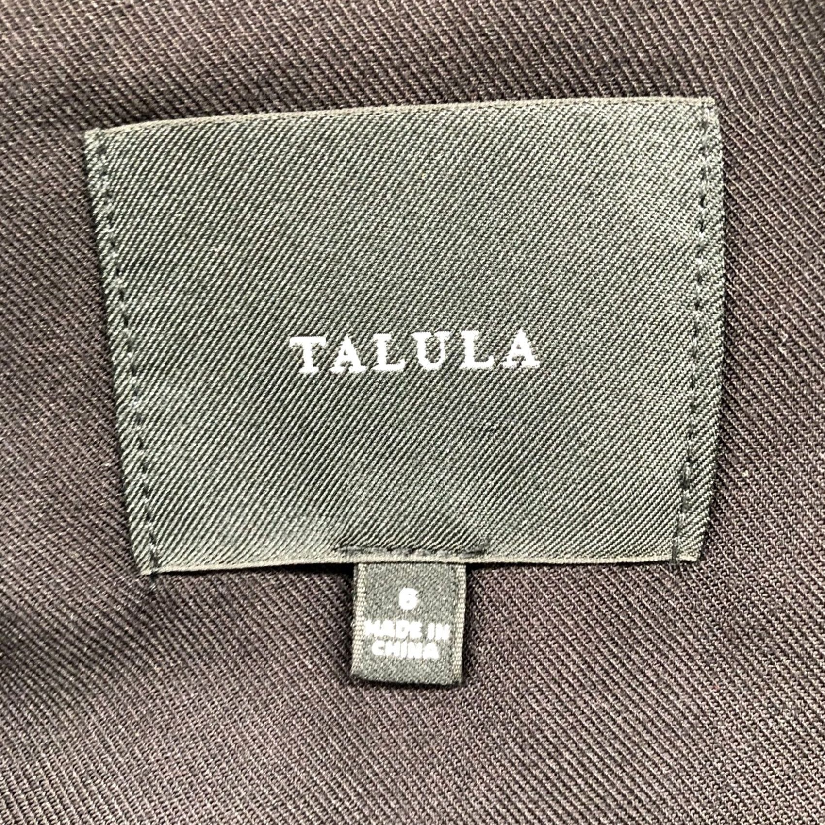 Vintage Talula Open Front Blazer Womens 6 Black Cupro Rayon Relaxed Formal Casual Blazer Jacket Single-Breasted Office Workwear Mens Womens Girls Size M / US 6-8 / IT 42-44 - 5 Thumbnail