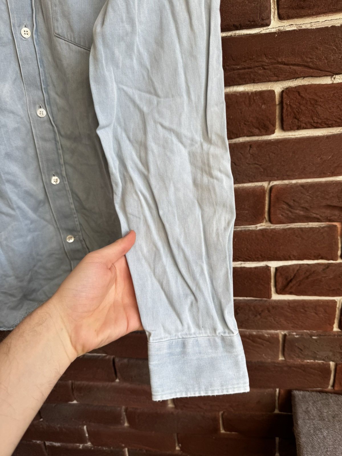 Acne Studios Acne Studios Isherwood PAW16 Denim Button Up Shirt 46 POP Size US M / EU 48-50 / 2 - 7 Thumbnail