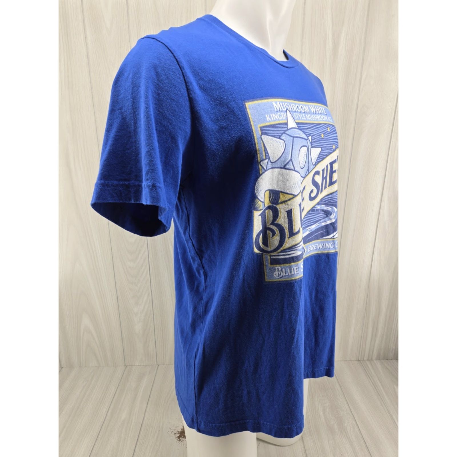 Vintage VINTAGE Blue Shell Brewing Co Shirt L Mens Short Sleeve T-Shirt Blue Size US L / EU 52-54 / 3 - 7 Thumbnail