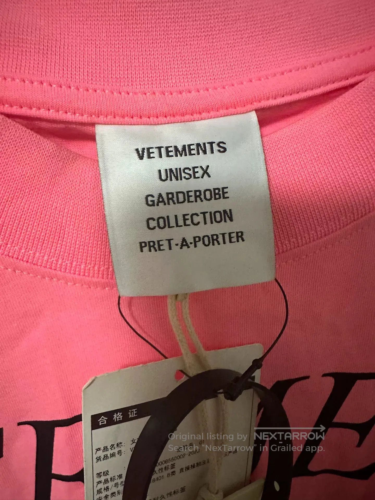 Vetements vetements pink logo short sleeve shirt. Size S / US 4 / IT 40 - 3 Thumbnail