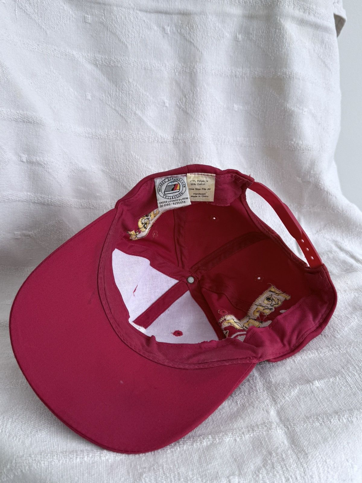 Ferrari Vintage Ferrari Michael Schumacher Dekra Cap Hat Size ONE SIZE - 7 Thumbnail