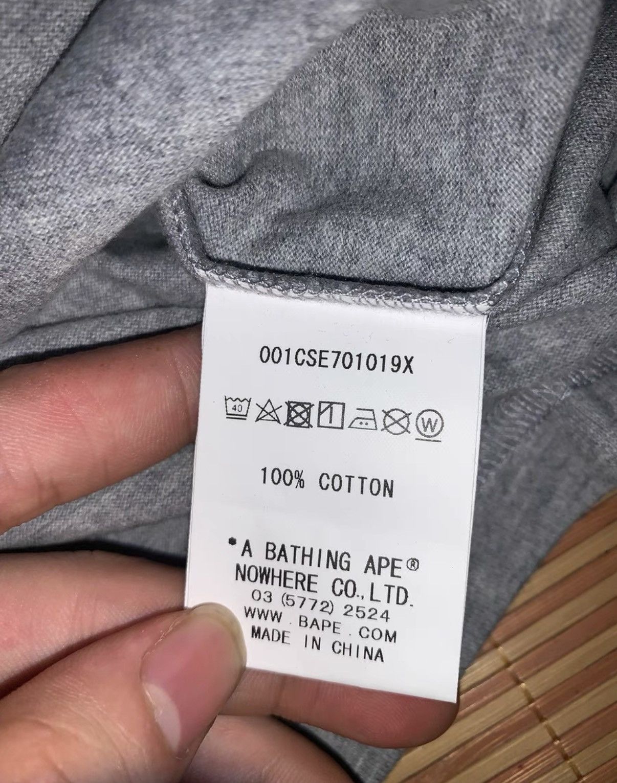 Bape BAPE OG Nigo era grey short-sleeve tee Size US S / EU 44-46 / 1 - 4 Thumbnail