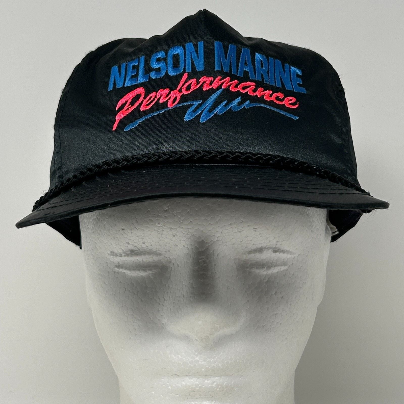 Nissan Vintage 90s Nelson Marine Performance Hat Baseball Cap Black Size ONE SIZE - 2 Thumbnail