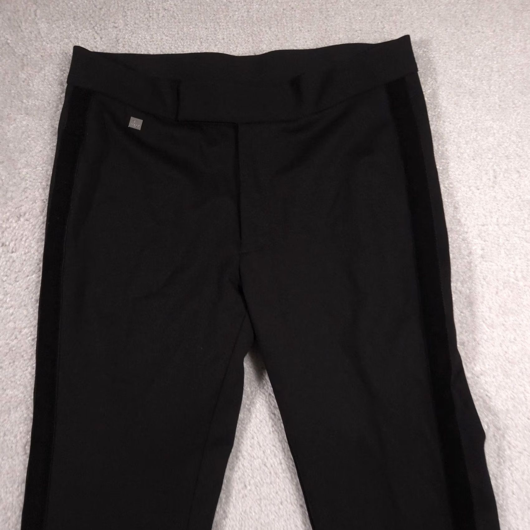 Ralph Lauren Lauren Ralph Lauren Dress Pants Womens XS Black Ponte Skinny Pull On Side Stripe Size 26" / US 2 / IT 38 - 3 Thumbnail