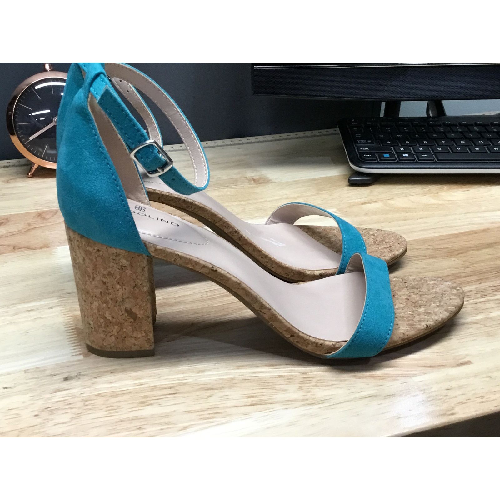Other Bandolino Armory Dress Sandals Women's 8.5 Blue Suede Size US 8.5 / IT 38.5 - 2 Thumbnail