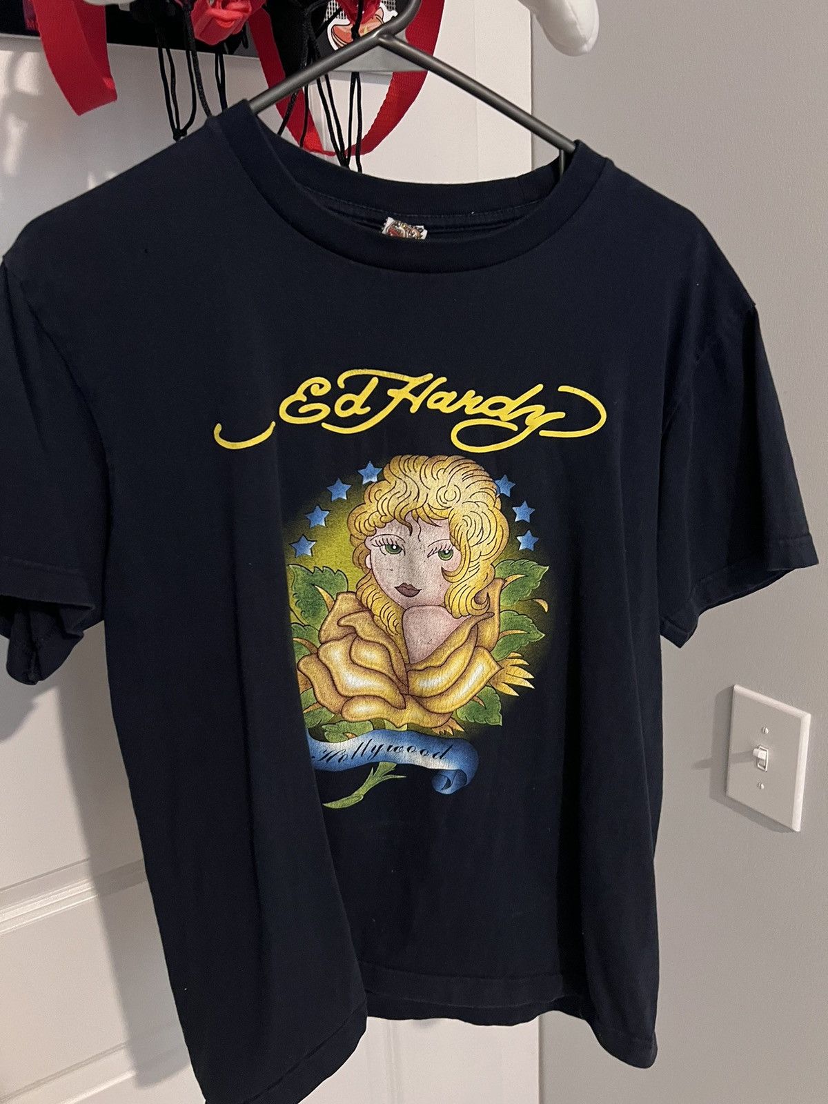 Ed Hardy × Vintage Ed Hardy “Hollywood” T Shirt Size US L / EU 52-54 / 3 - 1 Thumbnail