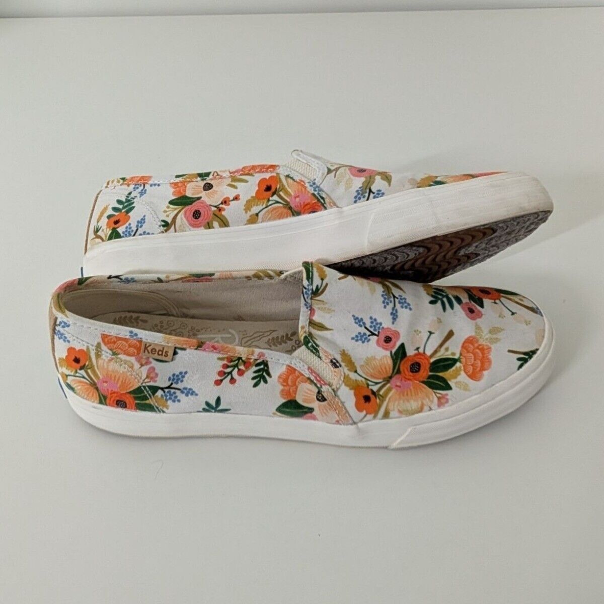 Keds Keds Rifle Paper Co Floral Sneakers Womens Size 11 White Size US 11 / IT 41 - 11 Thumbnail