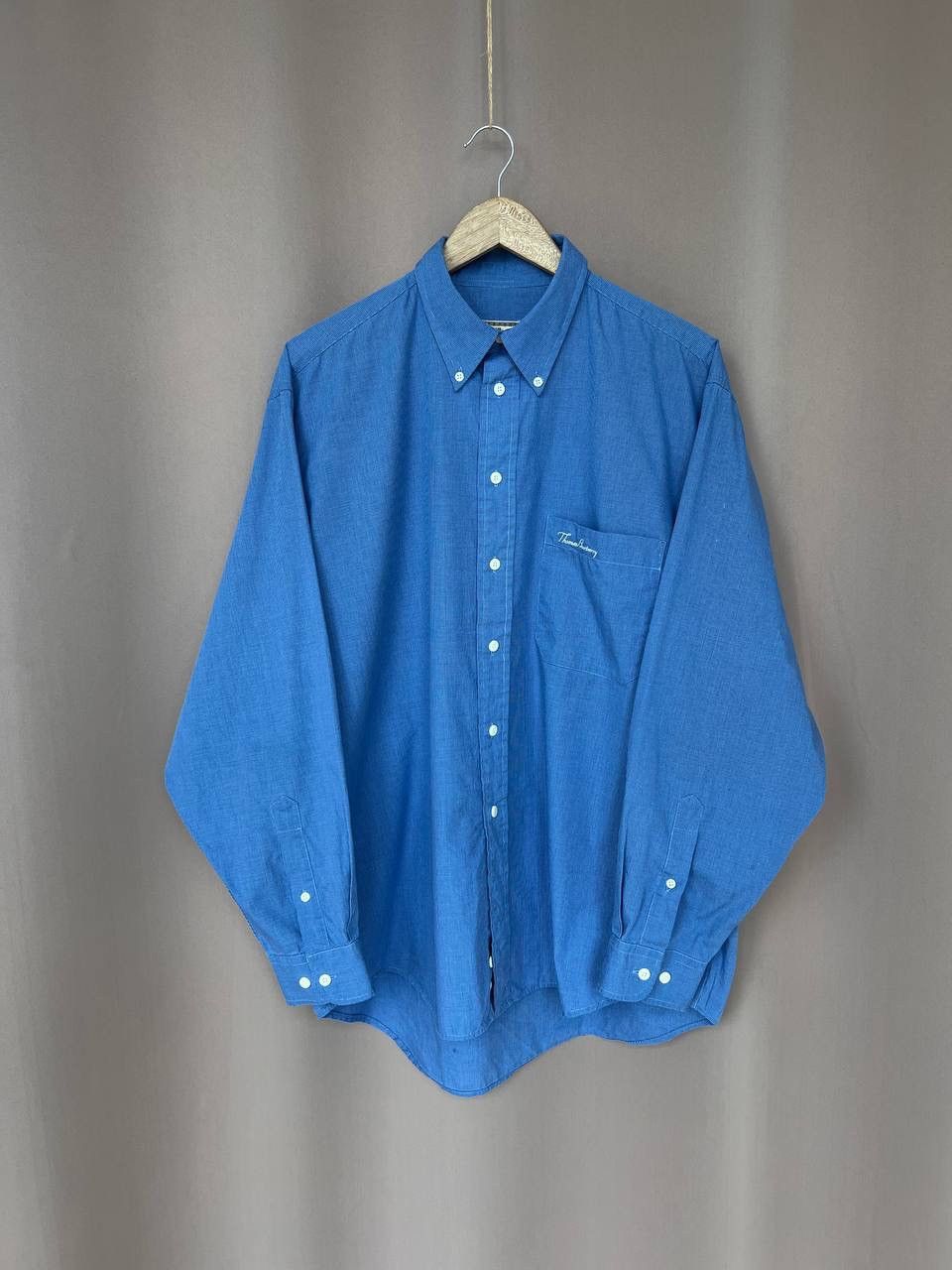 Burberry Thomas Burberry Vintage Button Down Shirt Mens Size XL Size US XL / EU 56 / 4 - 1 Thumbnail