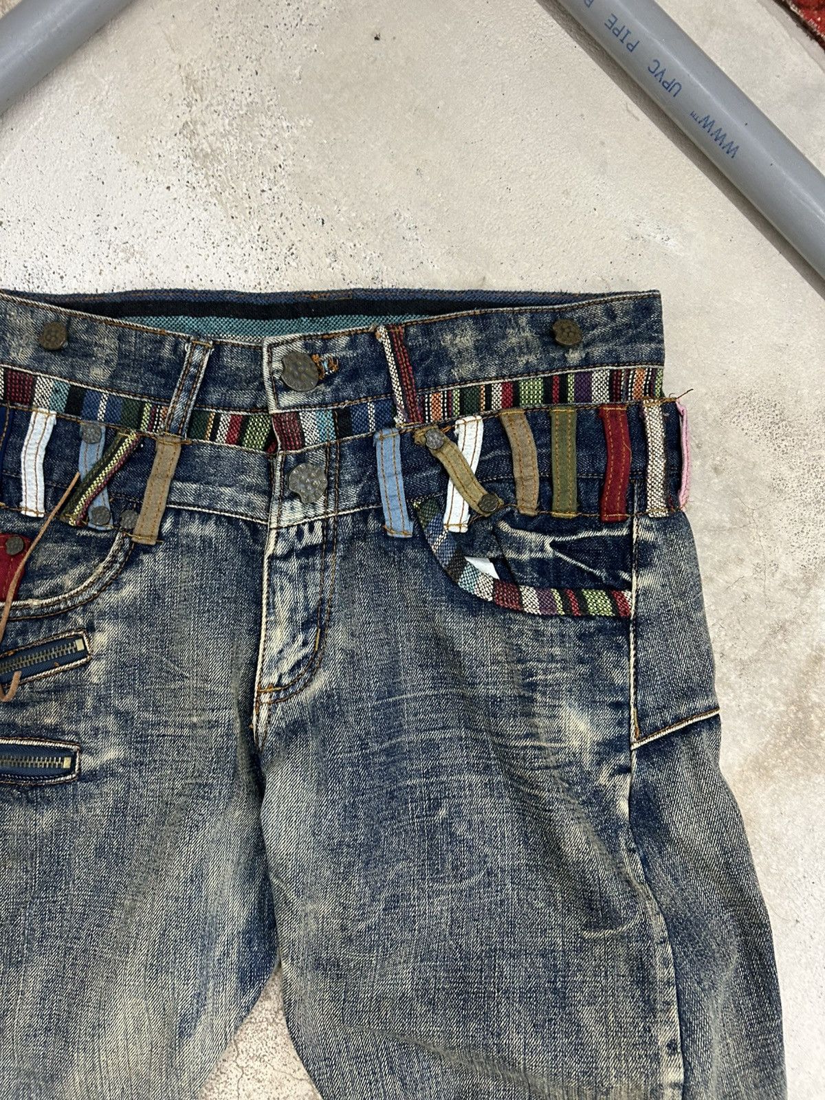 GOSTAR DE FUGA Vintage Joneaa Denim Double Waist Engineer Mud Washed Size US 31 - 9 Thumbnail