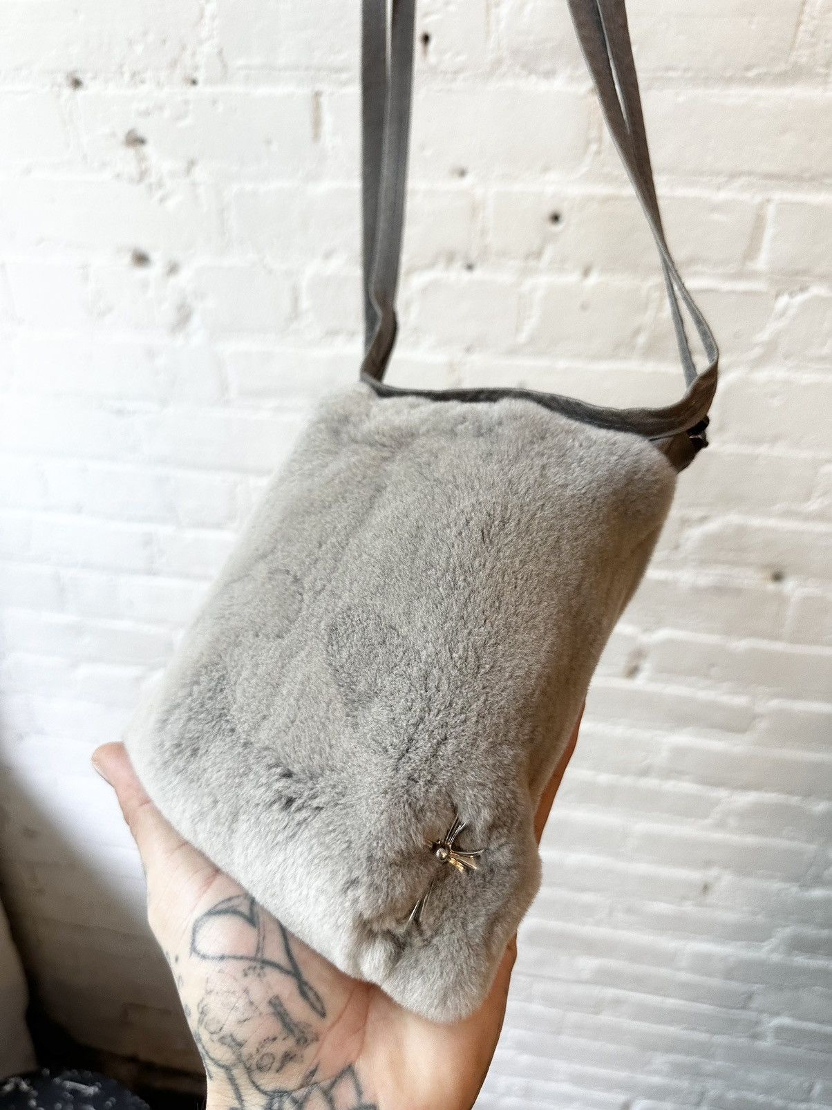Chrome Hearts × Rick Owens 1/1 CHROME HEARTS x RICK OWENS * MINK * FUR BAG !! Size ONE SIZE - 4 Thumbnail