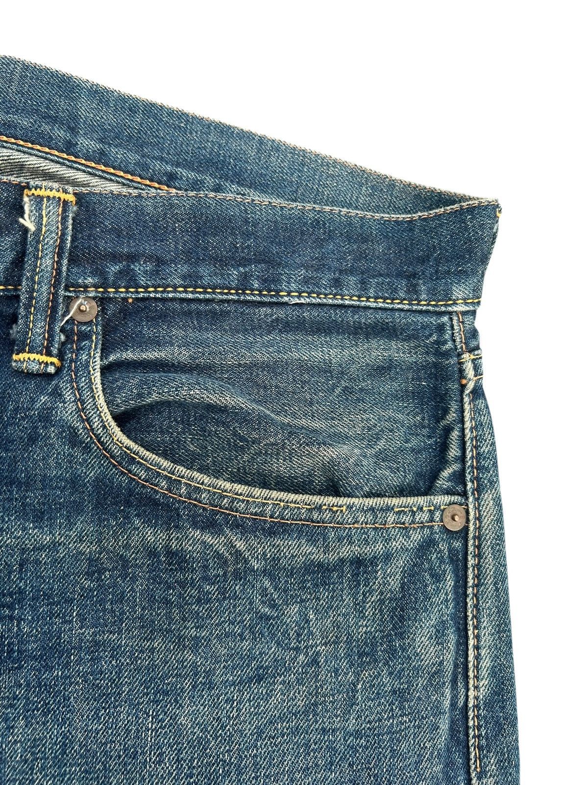 Evisu Vintage Evisu Daicock Selvedge Distressed Denim Jeans Size US 39 - 9 Thumbnail