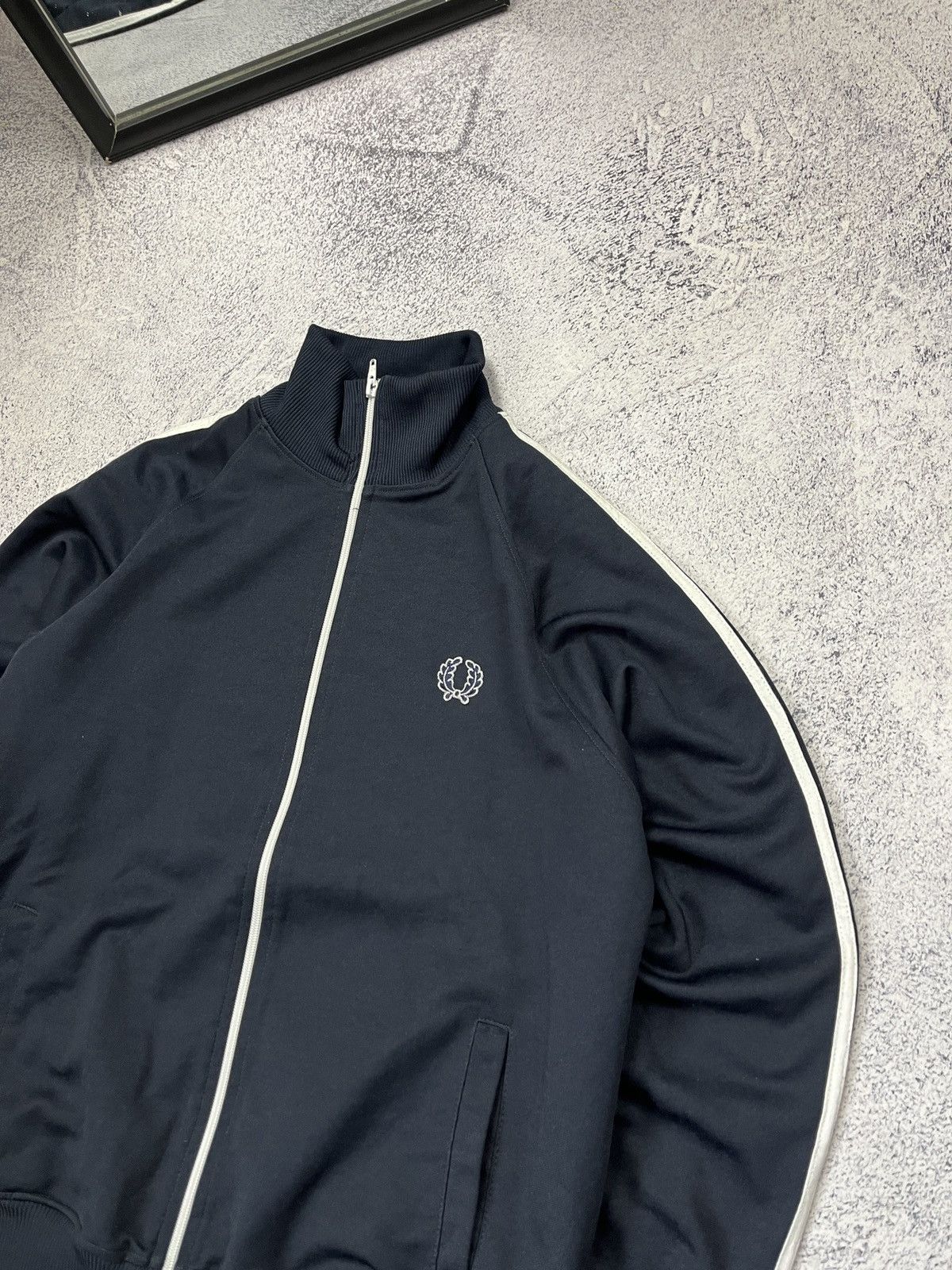 Fred Perry Vintage Fred Perry Track Jacket Sweater Striped Logo Y2k Size US M / EU 48-50 / 2 - 4 Thumbnail