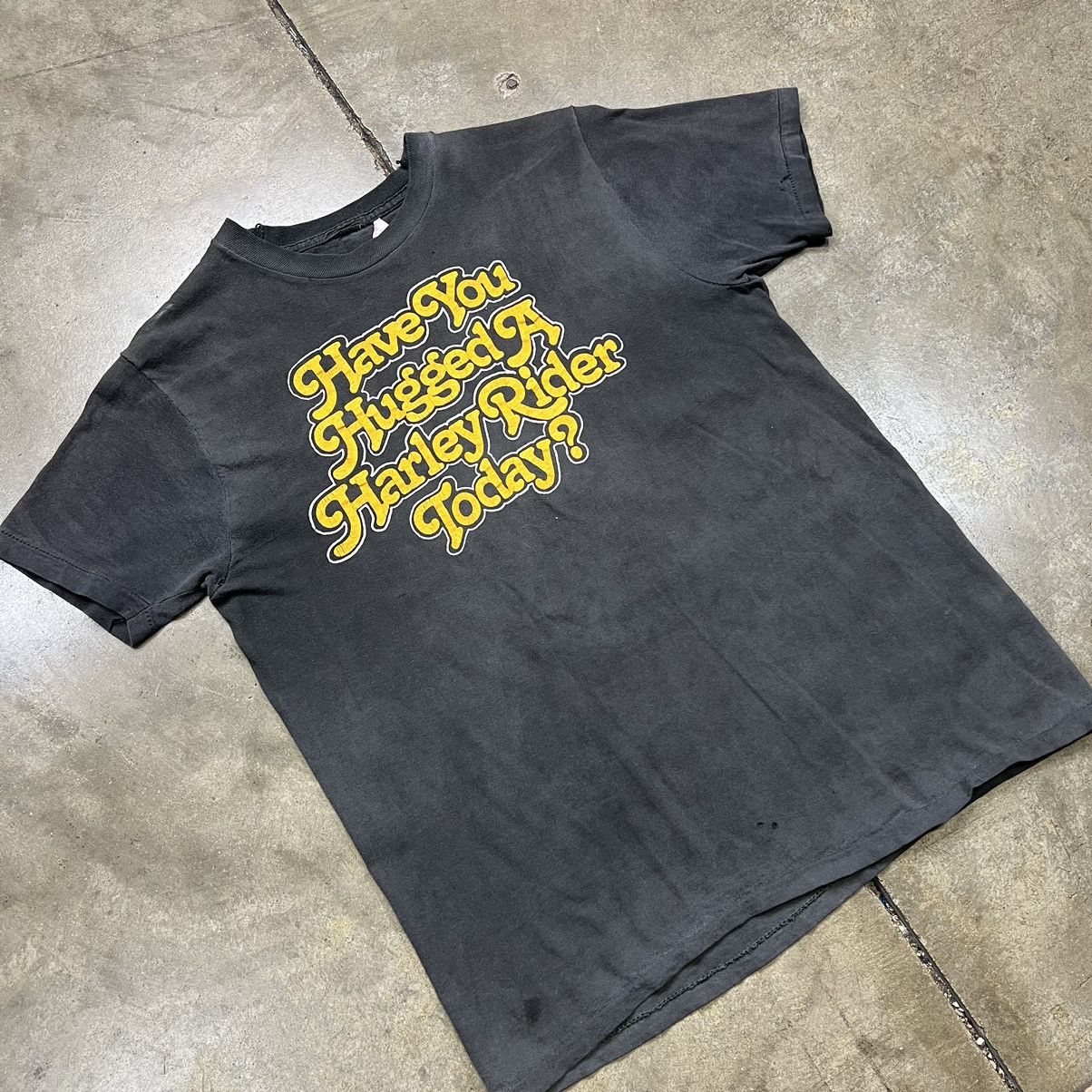 Vintage 70s Harley Davidson T shirt Faded Grunge Punk USA