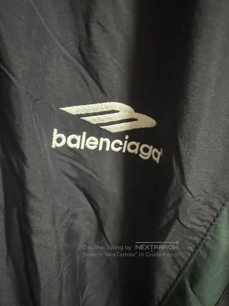 Balenciaga Balenciaga Black and Green Color Block Sports Jacket Size US L / EU 52-54 / 3 - 2 Thumbnail