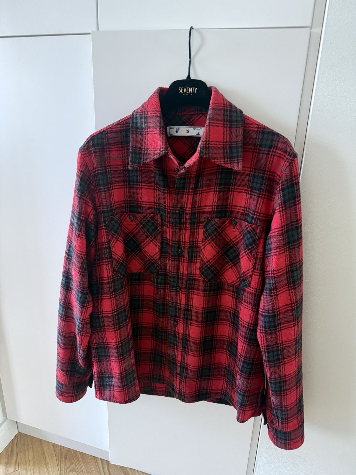 Off-White Off-White Arrows Print Flannel Shirt Size US S / EU 44-46 / 1 - 1 Thumbnail