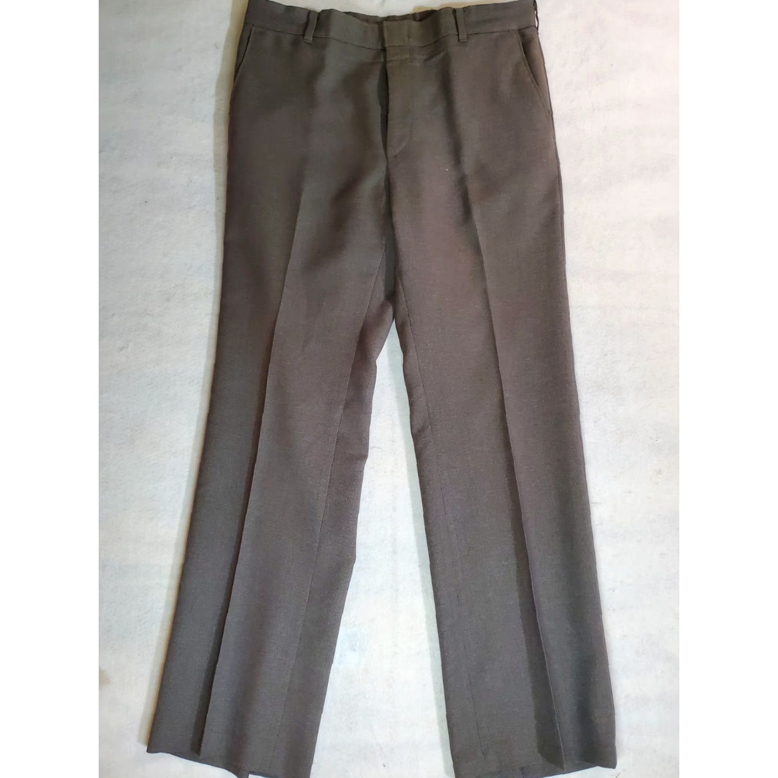 Levi's VINTAGE Levi Strauss Made In USA Brown Business Suit Men's 42L 2 Piece Suit Size 42R - 7 Thumbnail