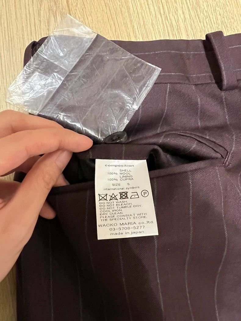 Wacko Maria WACKO MARIA Striped pleated trousers | Dress pants Size US 29 - 4 Thumbnail