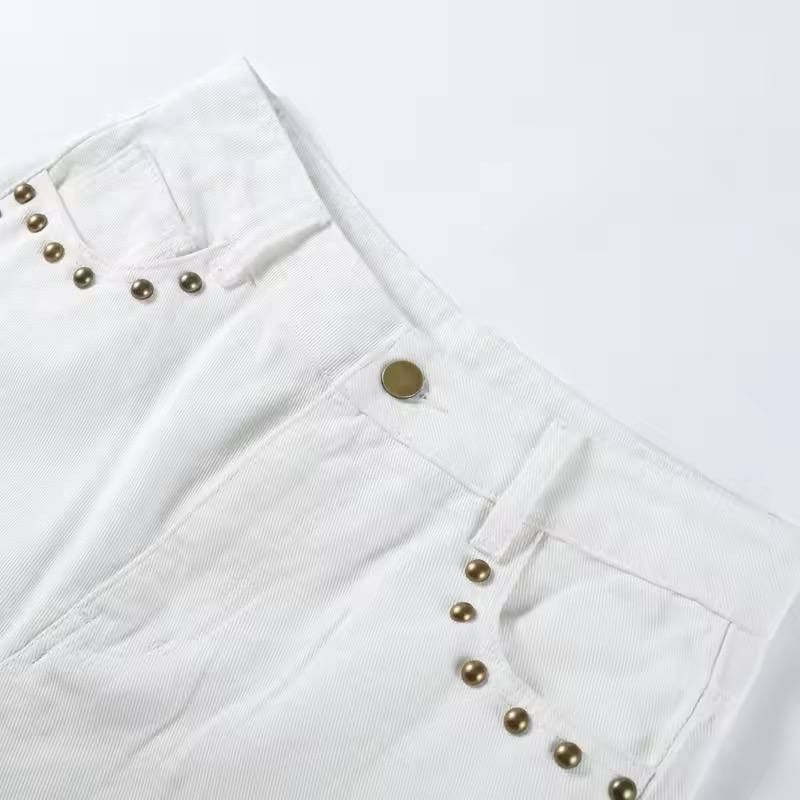 Japanese Brand × Vintage women's street pants with rivets Size 26" / US 2 / IT 38 - 3 Thumbnail