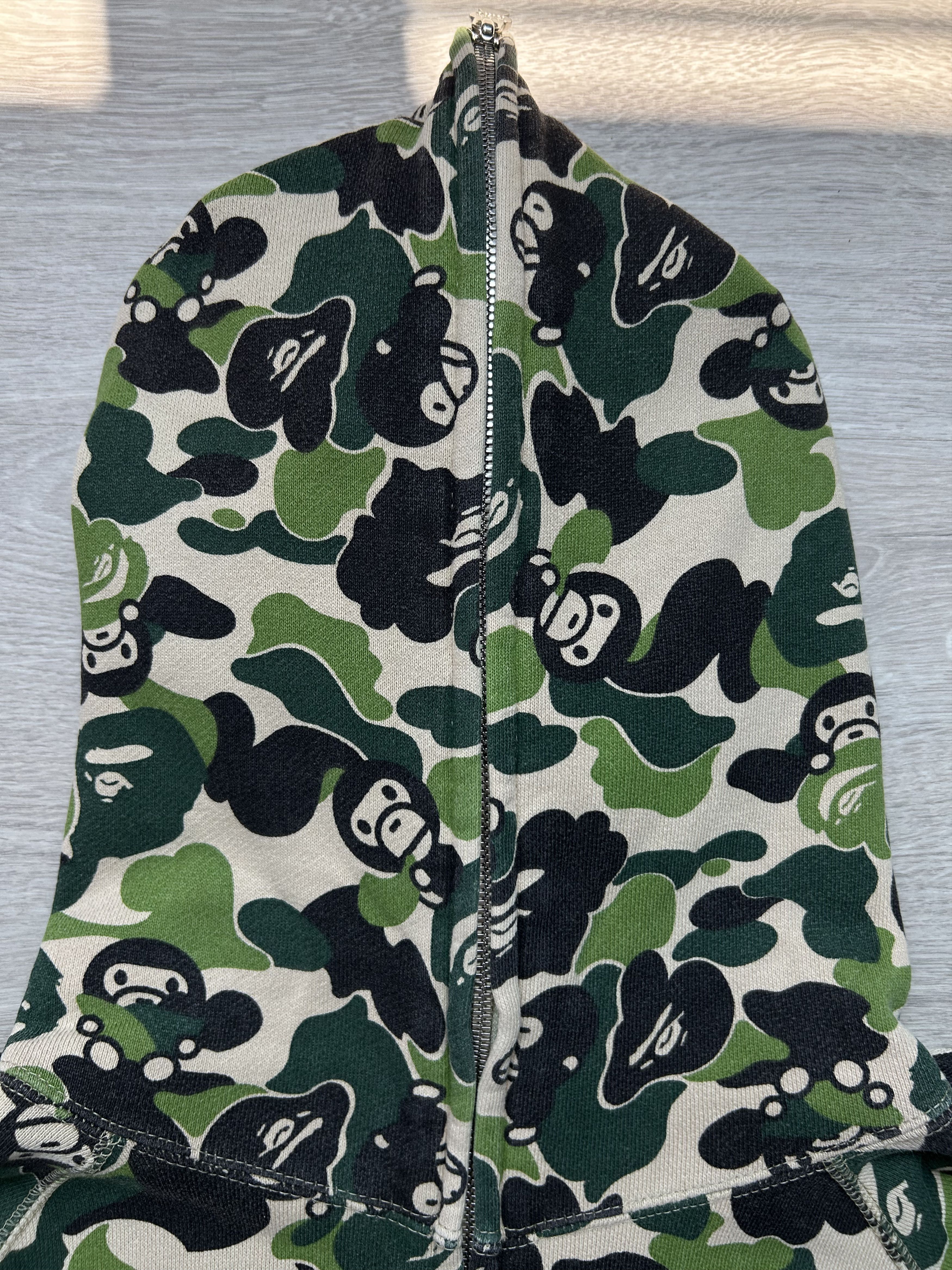 Bape BAPE OG Baby Milo Green “ABC Camo” Full Zip Hoodie [Size S] Size US S / EU 44-46 / 1 - 3 Thumbnail