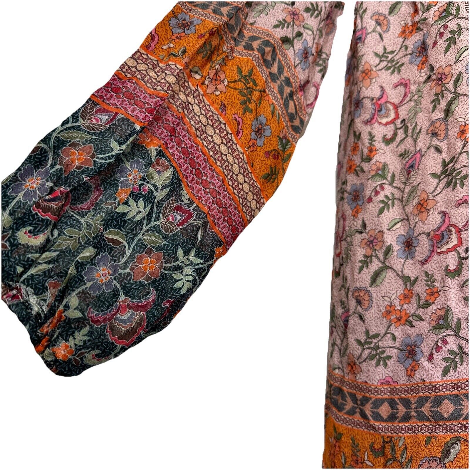 Johnny Was JADE by JOHNNY WAS Maha Rayon Floral Embroidered Dress XS Size XS / US 0-2 / IT 36-38 - 2 Thumbnail