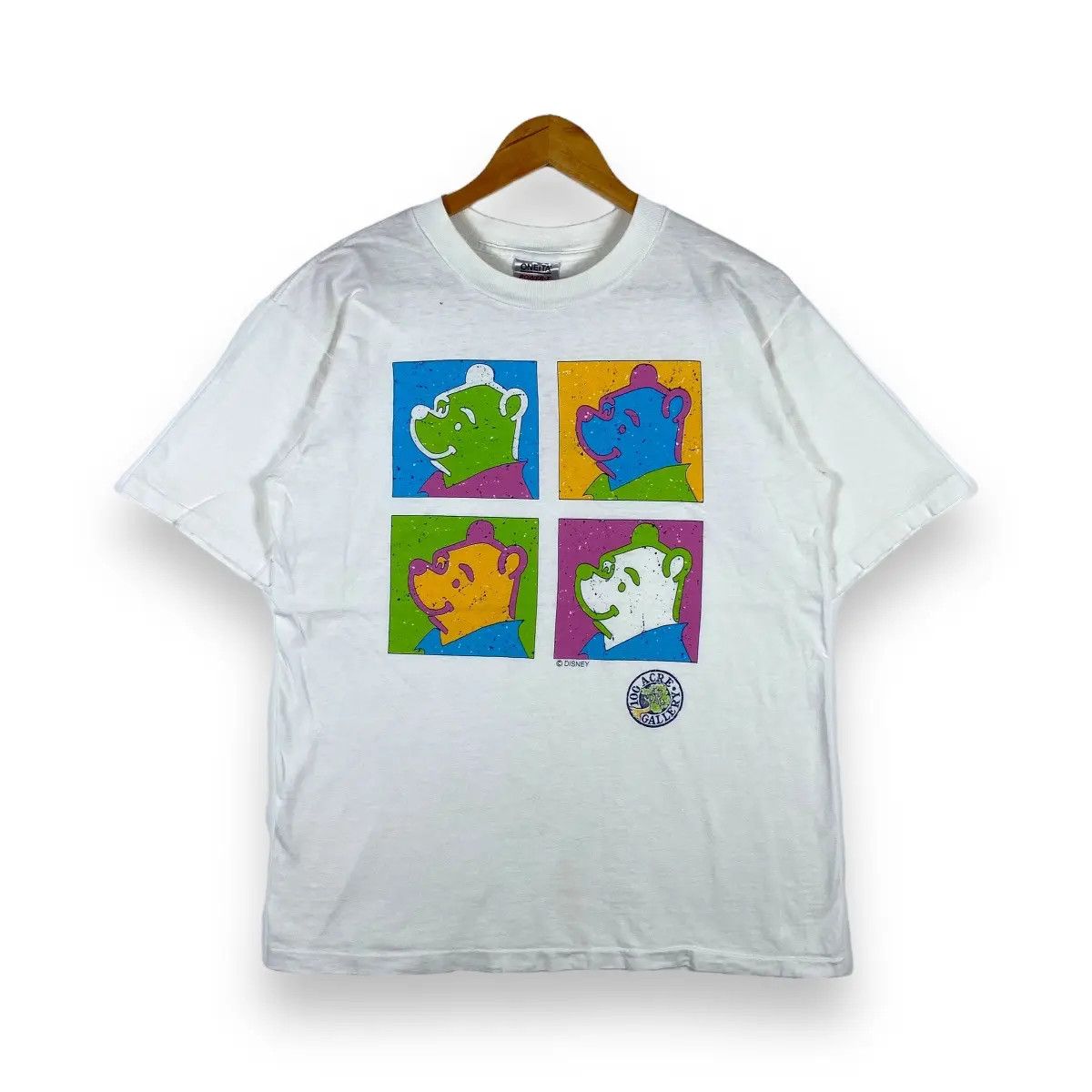 Disney Vintage 90's 100 Acre Gallery WINNIE THE POOH Pop Art Tee Size US L / EU 52-54 / 3 - 1 Thumbnail
