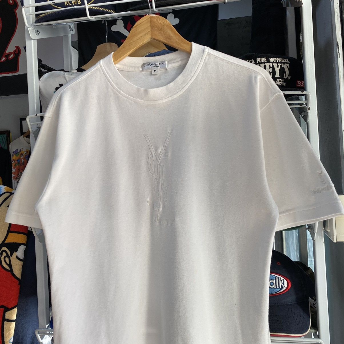 Yves Saint Laurent Yves Saint Laurent Big Logo Embroidery Size Medium Size US M / EU 48-50 / 2 - 3 Thumbnail