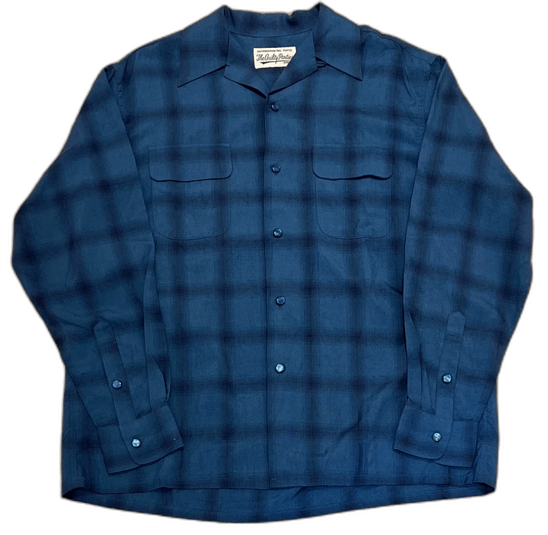 WACKO MARIA Check Open Collar Shirt