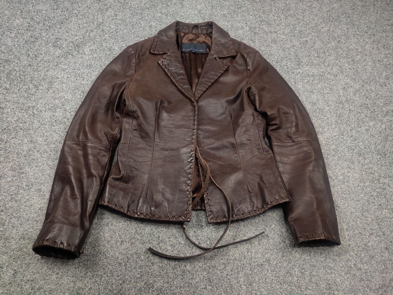 Chevignon Chevignon Vintage 90's Leather western cowboy Style Jacket Size M / US 6-8 / IT 42-44 - 3 Thumbnail