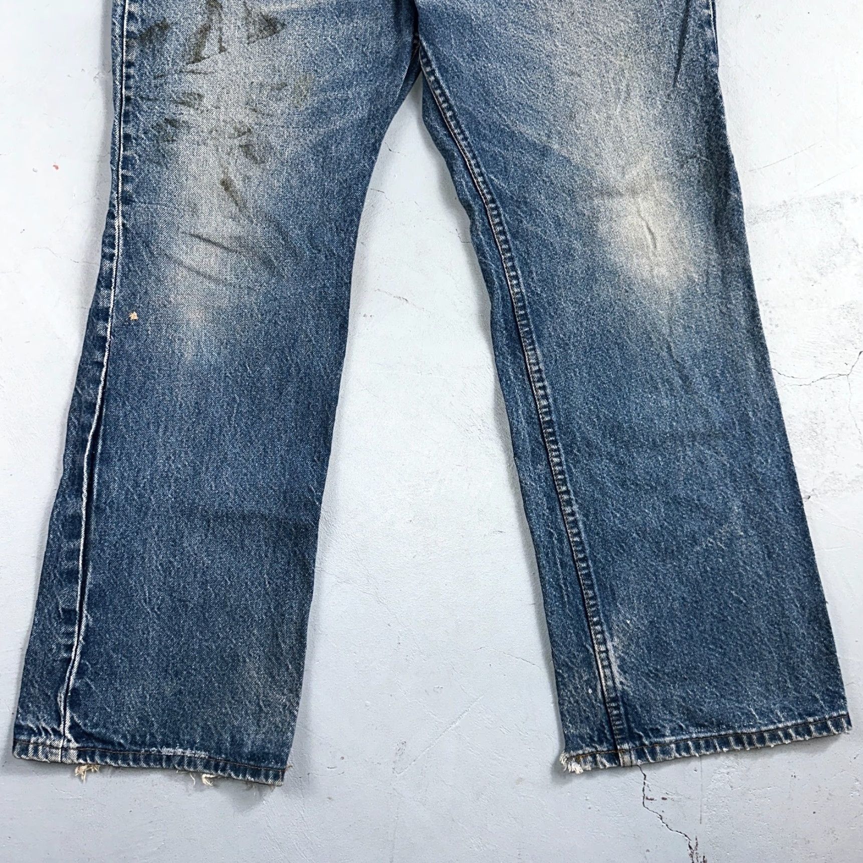 Levi's Levi's Levi's 517 Jeans Vintage 80s USA Orange Tab Bootcut Flare Blue 34x28 Men Jeans Size US 34 / EU 50 - 3 Thumbnail