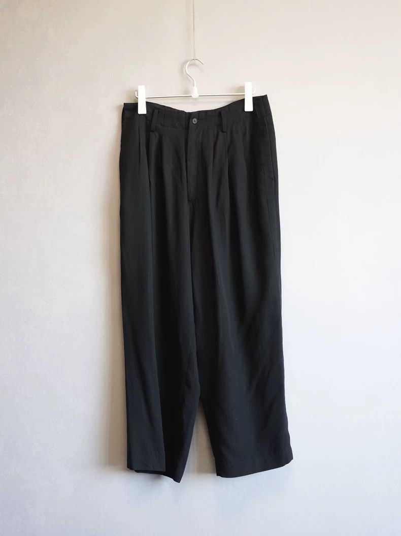 Yohji Yamamoto Yohji Yamamoto size 3 84AW straight-leg pleated pants Size US 28 / EU 44 - 1 Thumbnail