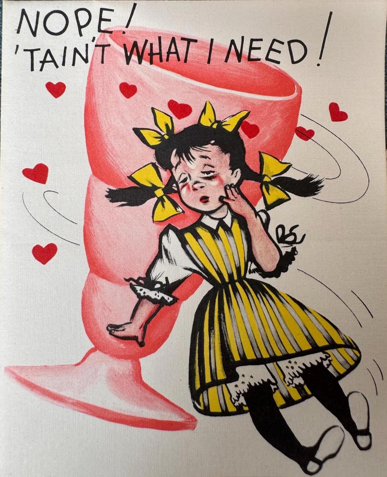 Designer Vintage Valentine’s Day cardby Buzza Cardozo. Unused Size ONE SIZE - 1 Thumbnail