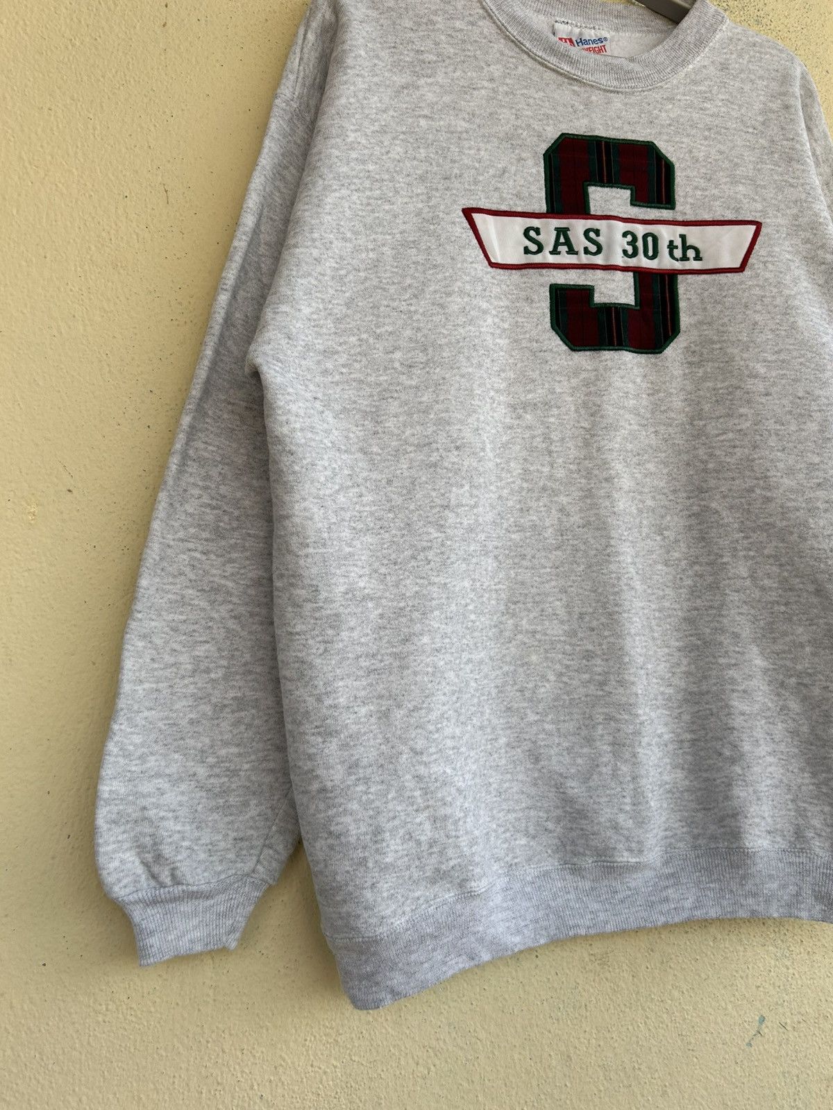 Hanes × Vintage Vintage Hanes SAS 30th Sweatshirt Size US L / EU 52-54 / 3 - 5 Thumbnail
