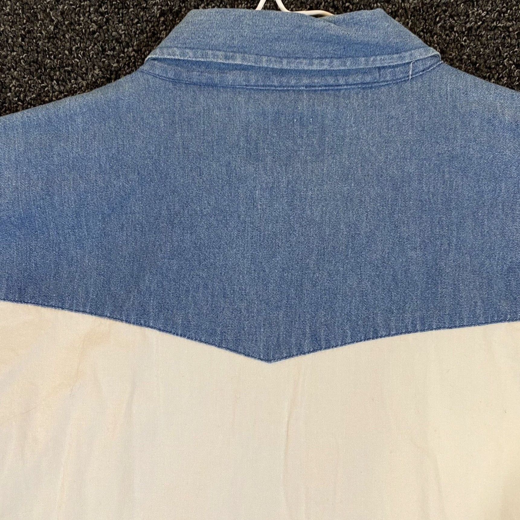 Vintage VINTAGE Cumberland Outfitters Men's Shirt 2XL Western Button-Up Cotton Blue White Outdoor Casual Size US XXL / EU 58 / 5 - 8 Thumbnail