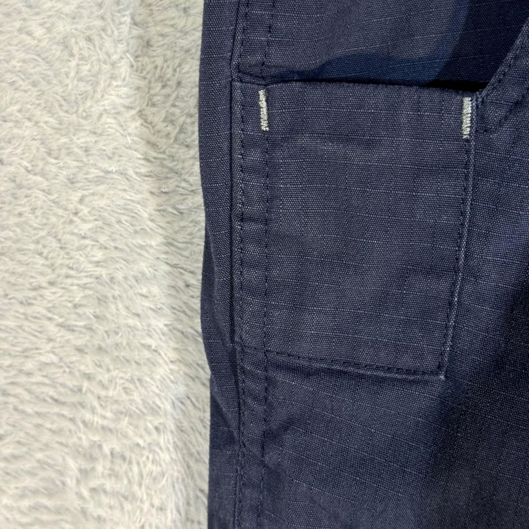 Carhartt Carhartt Pants Mens 29x30 Navy Relaxed Fit Ripstop Work Pockets 74533-20 Size US 29 - 3 Thumbnail