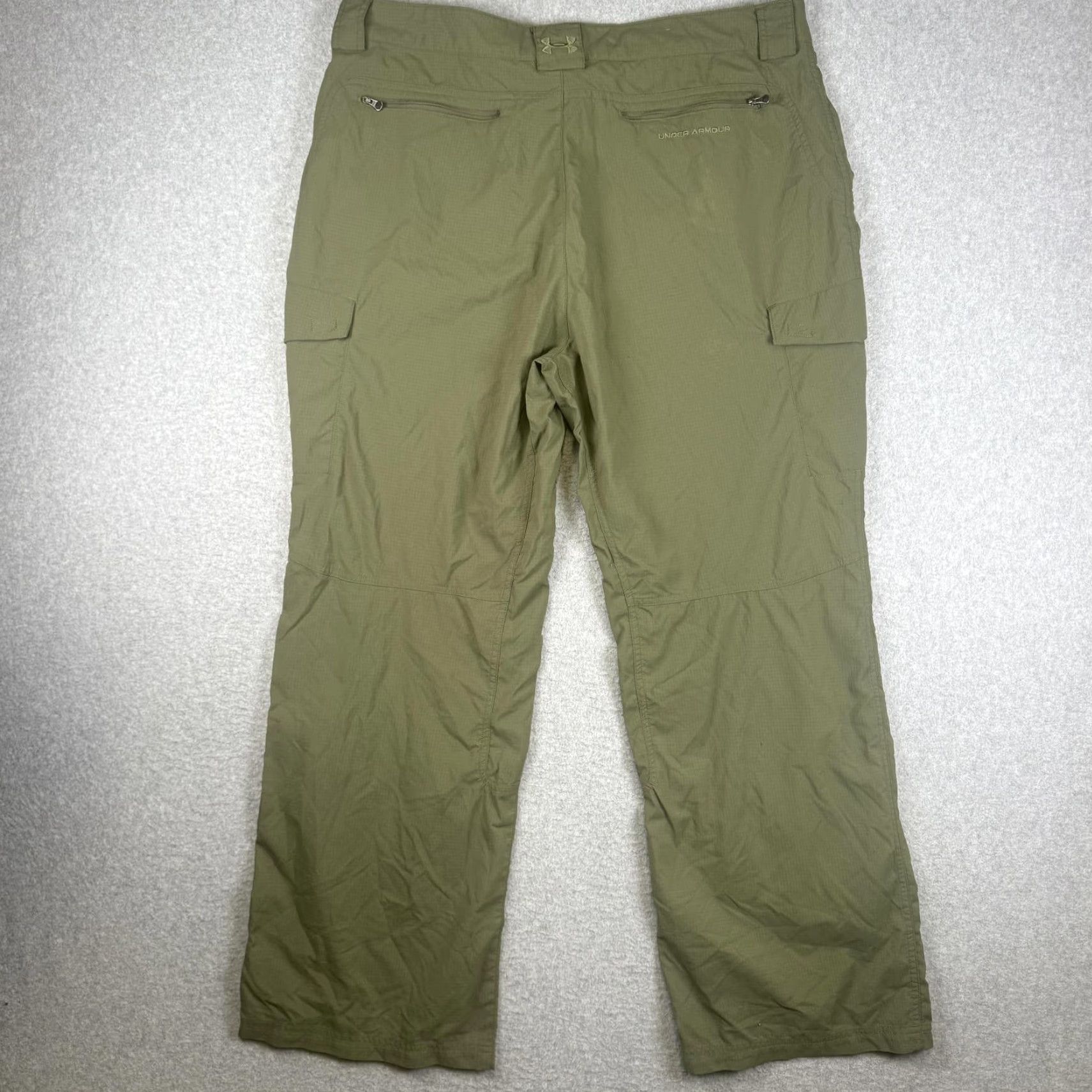 Under Armour Under Armour Pants Cargo Men 40x32 Olive Green Ankle Length Pockets Utility 32 in Regular Mens Size US 32 / EU 48 - 7 Thumbnail