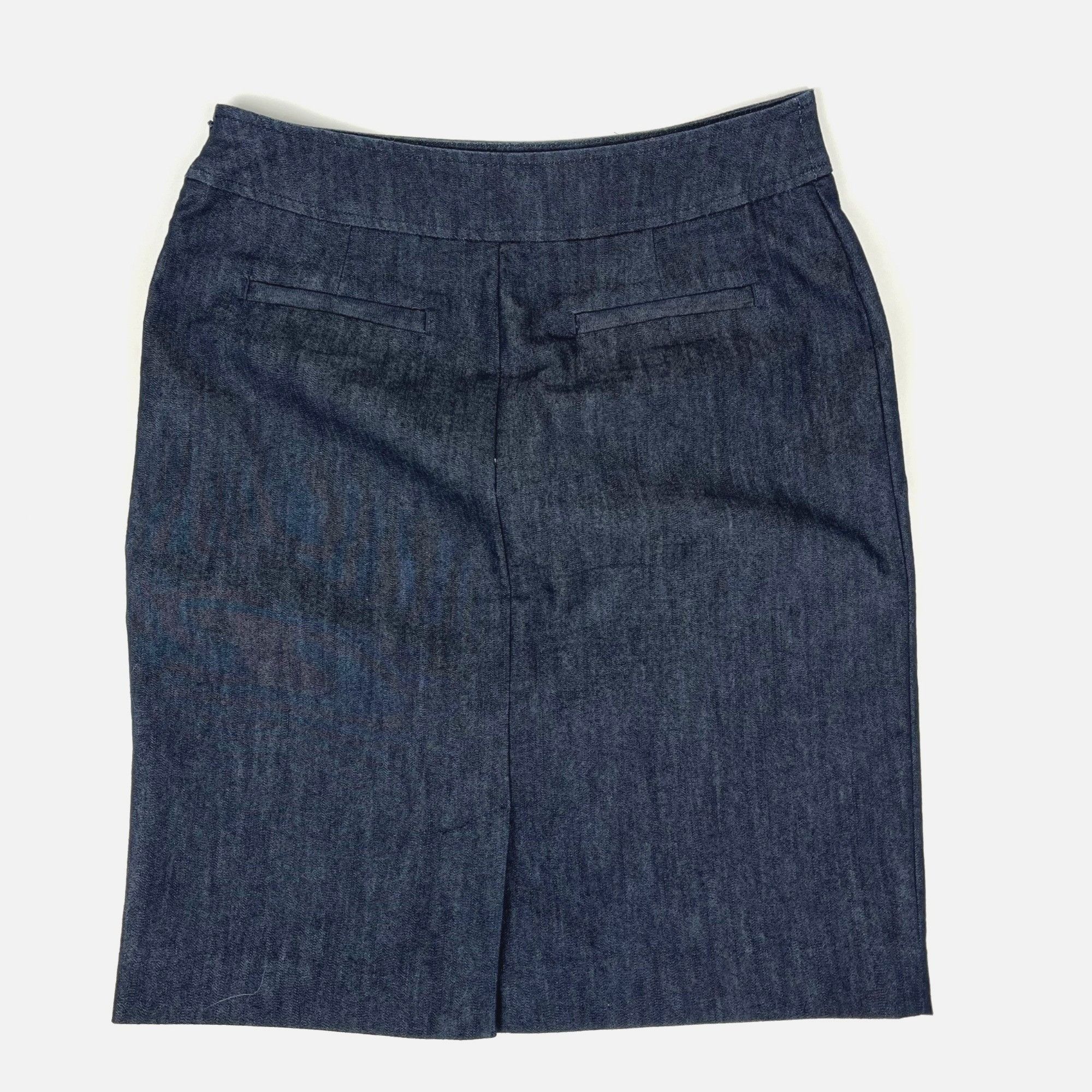 Other Women's Denim Pencil Skirt Halogen Size 4 Blue Knee-Length Size 27" / US 4 / IT 40 - 3 Thumbnail
