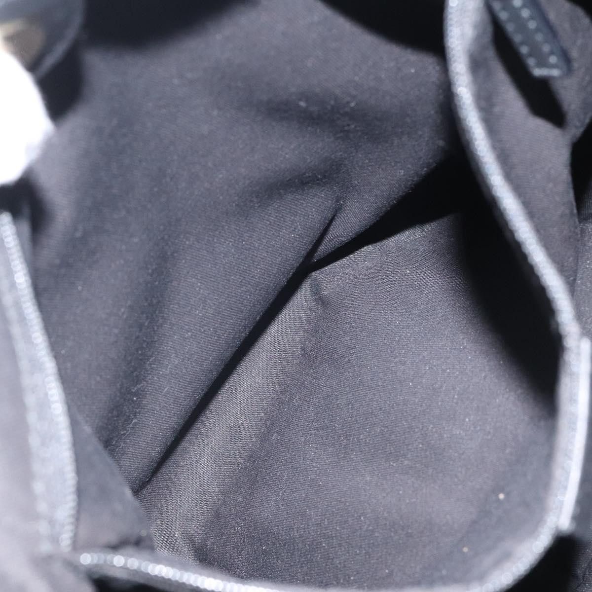 GUCCI GG Canvas Tote Bag Black Gold