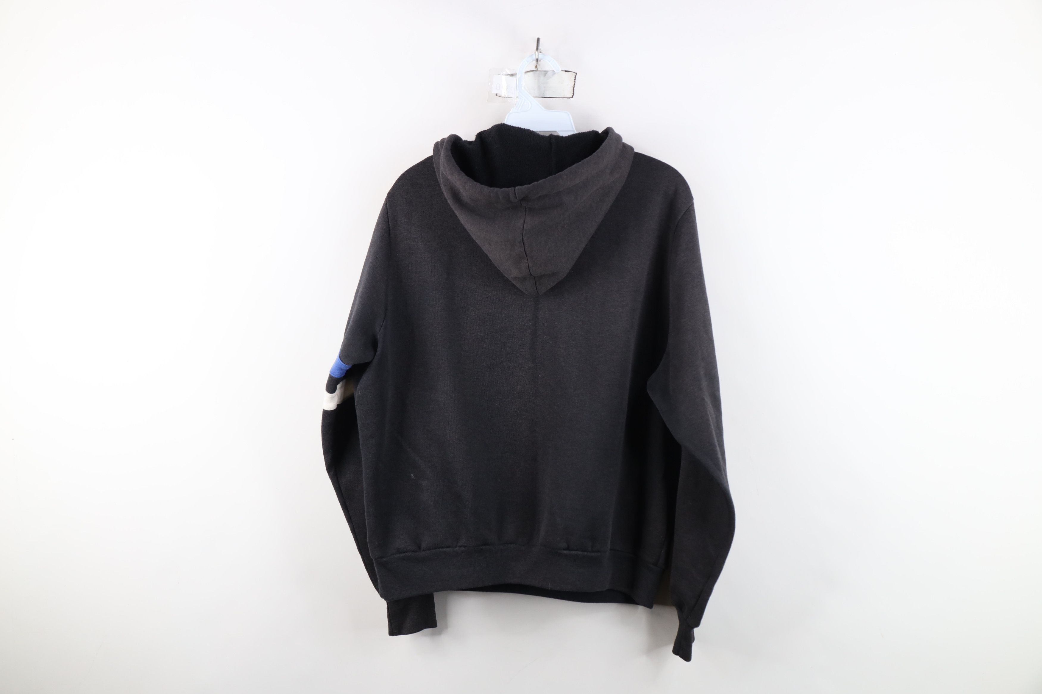 Vintage Vintage 80s 90s Streetwear Striped Hoodie Sweatshirt Black Size US S / EU 44-46 / 1 - 12 Thumbnail