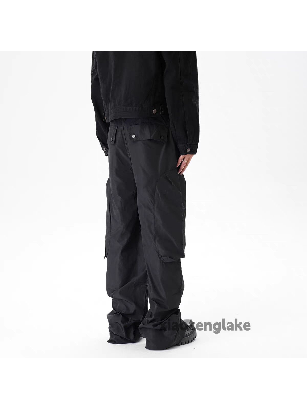 Vintage xz Balenciaga rickowens style loose military cargo pants Size US 32 / EU 48 - 2 Thumbnail